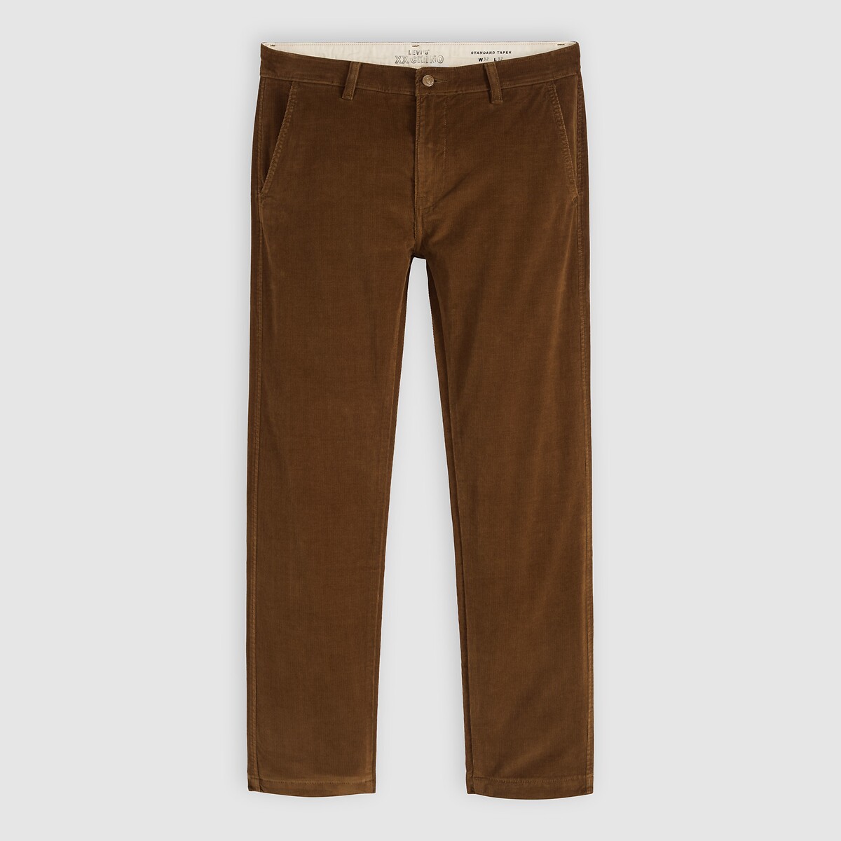 Pantaloni XX chino STD II in cotone e lino karla brown, LEVI'S