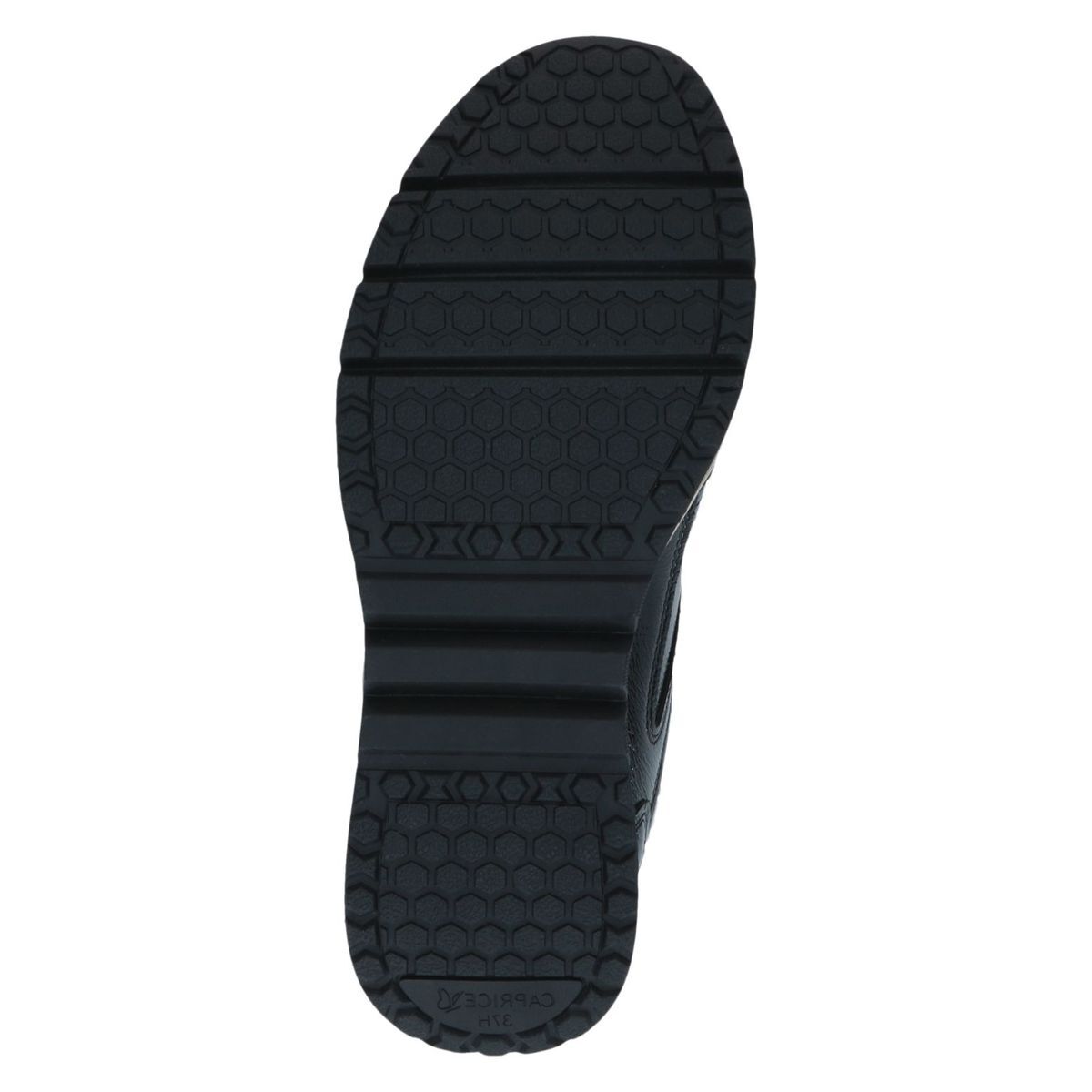 Basket en cuir noir mat, CAPRICE