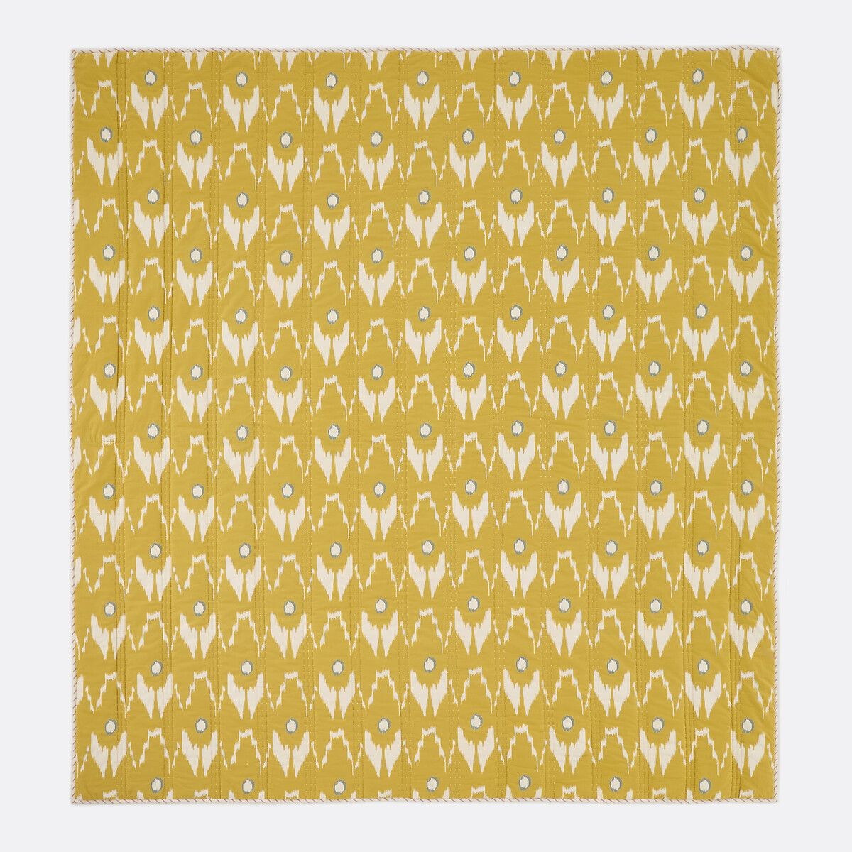 Couvre-lit kantha, imprimé ikat et rayures, coton lavé, ASTANA imprimé, LA REDOUTE INTERIEURS