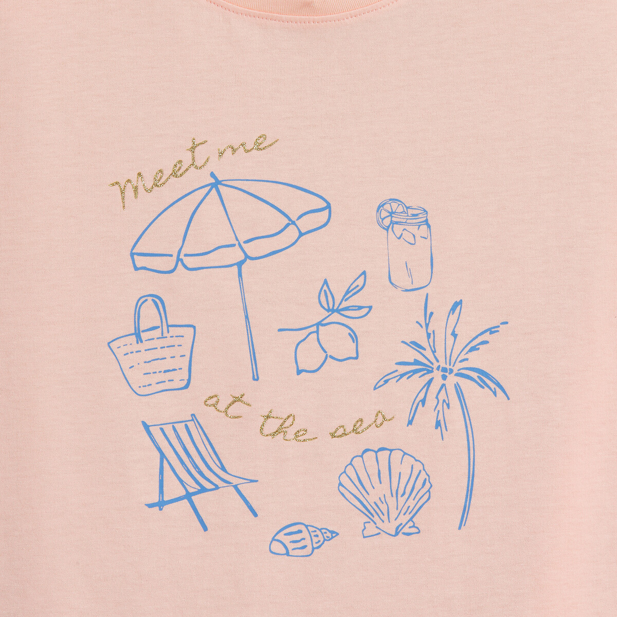 T-shirt maniche corte rosa, LA REDOUTE COLLECTIONS