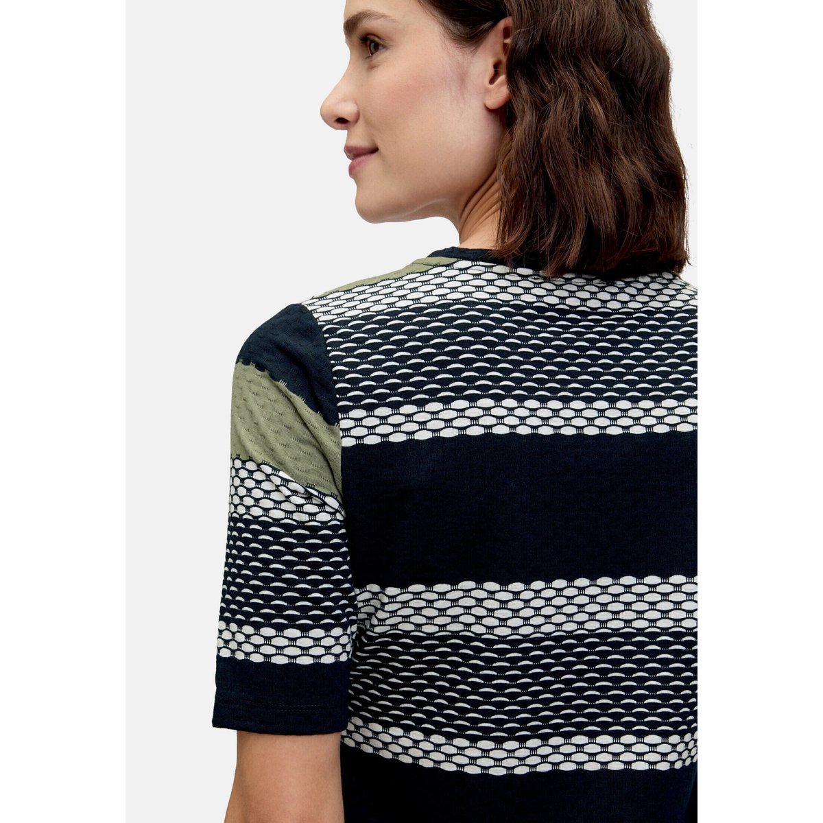 Robe façon t-shirt manches courtes dark blue/green, BETTY BARCLAY