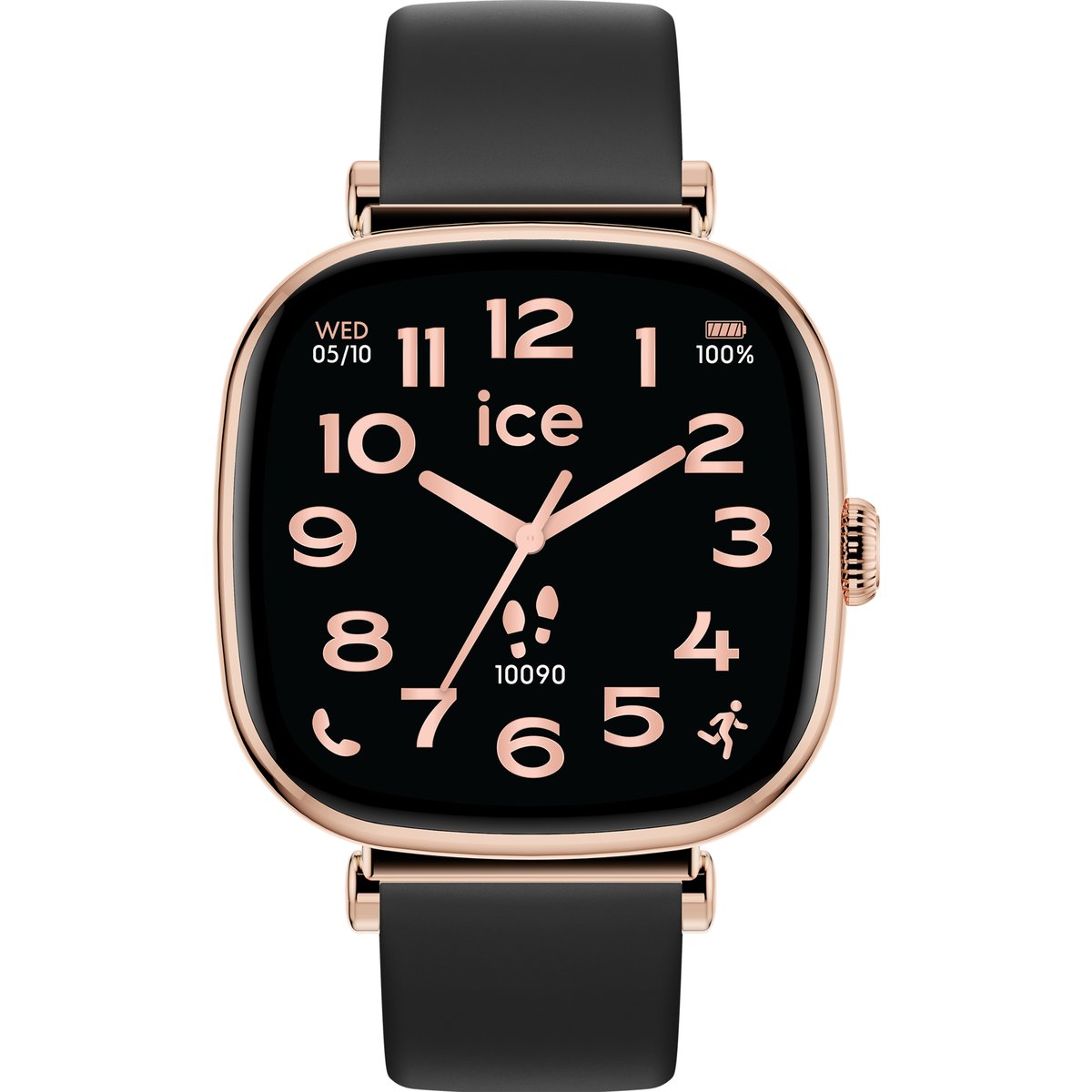 Montre connectée ICE SMART SQ 2.0 doré rose noir, ICE-WATCH