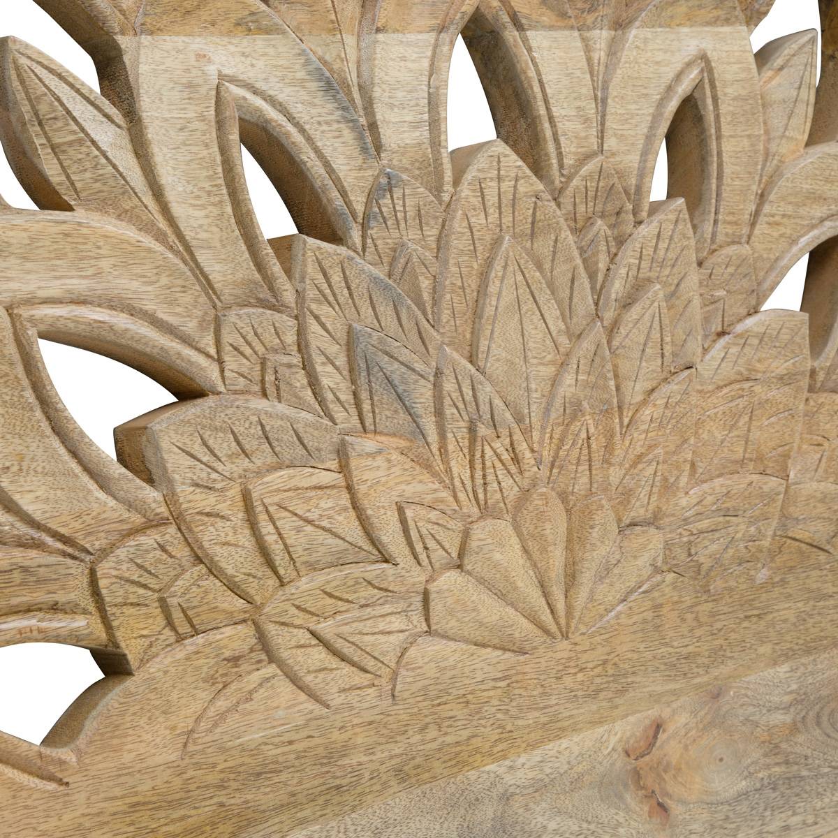 Tête de lit en bois de manguier VALENTINA bois clair, MADE IN MEUBLES