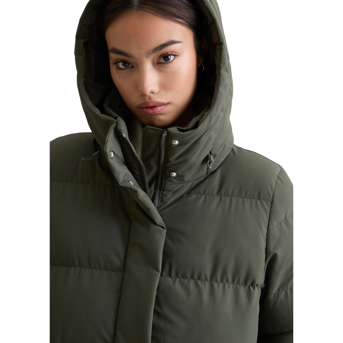 Manteau bouffant regular avec surface hydrofuge noir, MARC O’POLO DENIM