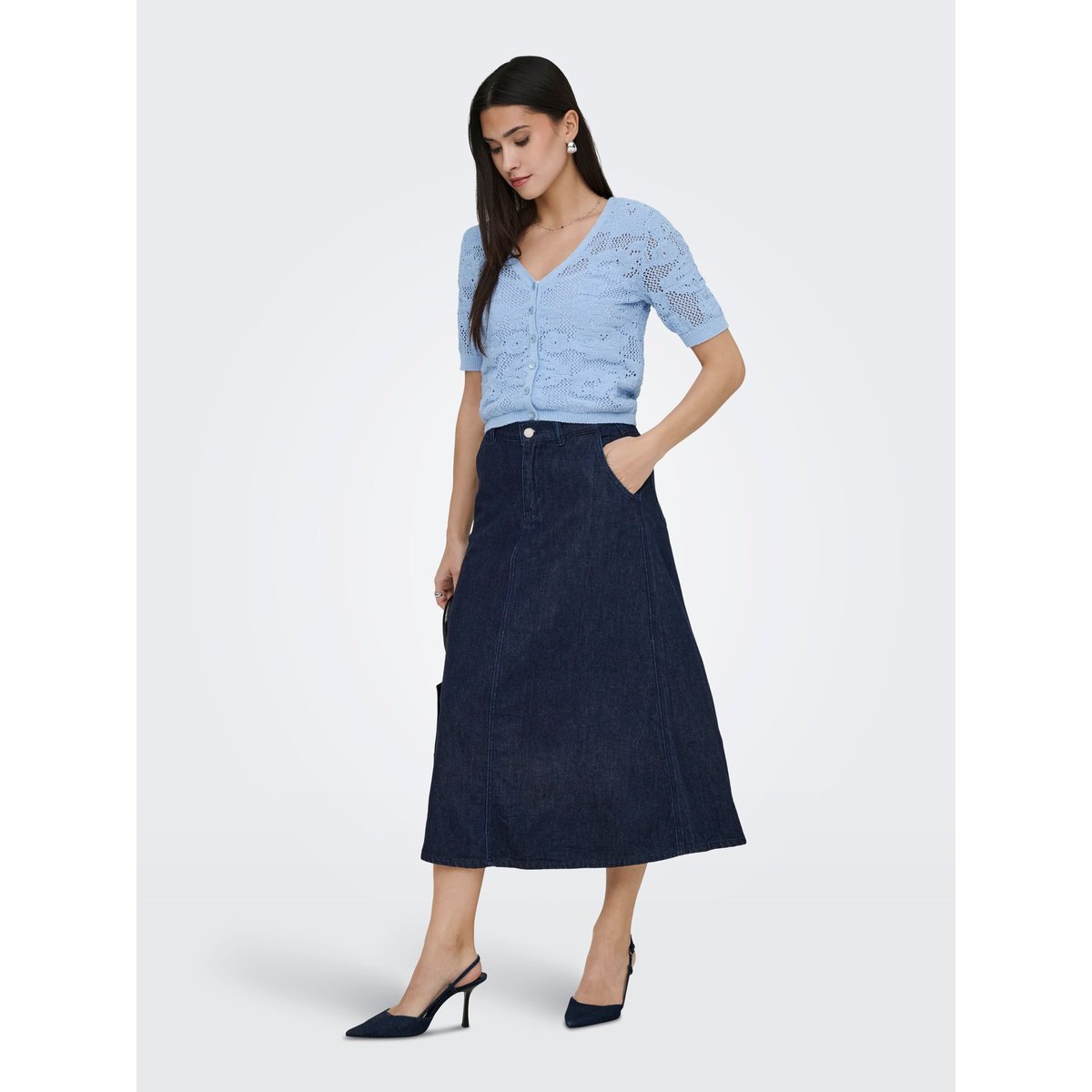 Jupe En Denim dark blue denim, ONLY