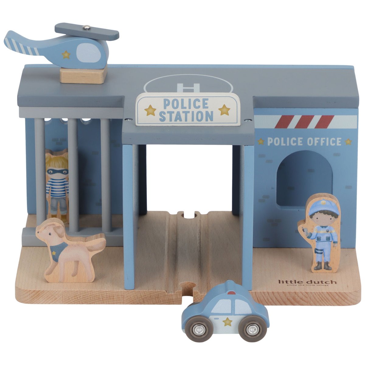 Commissariat de police bleu, blanc, beige, LITTLE DUTCH