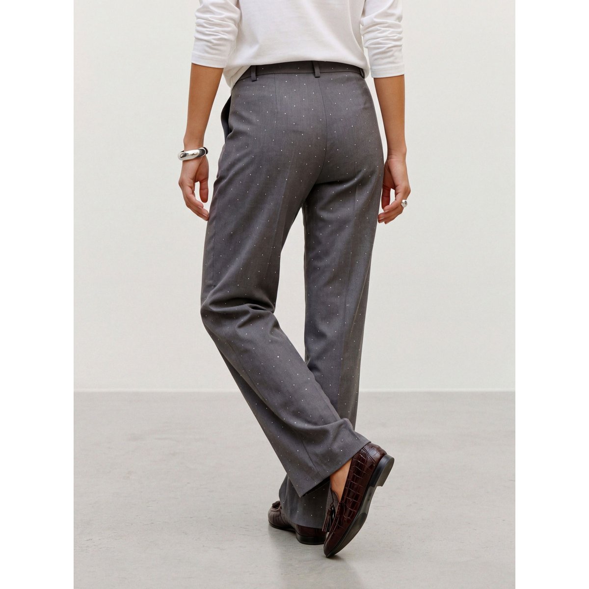 Pantalon dark grey melange 1, VERO MODA