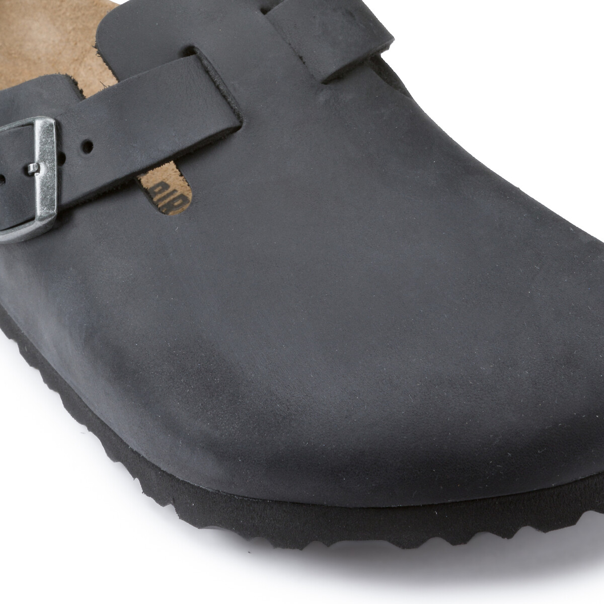 Sabots en cuir Boston noir, BIRKENSTOCK
