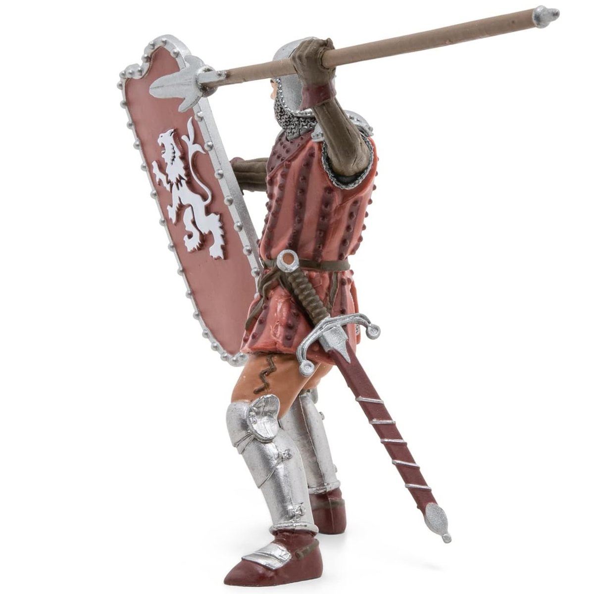 Figurine Chevalier au javelot marron, PAPO