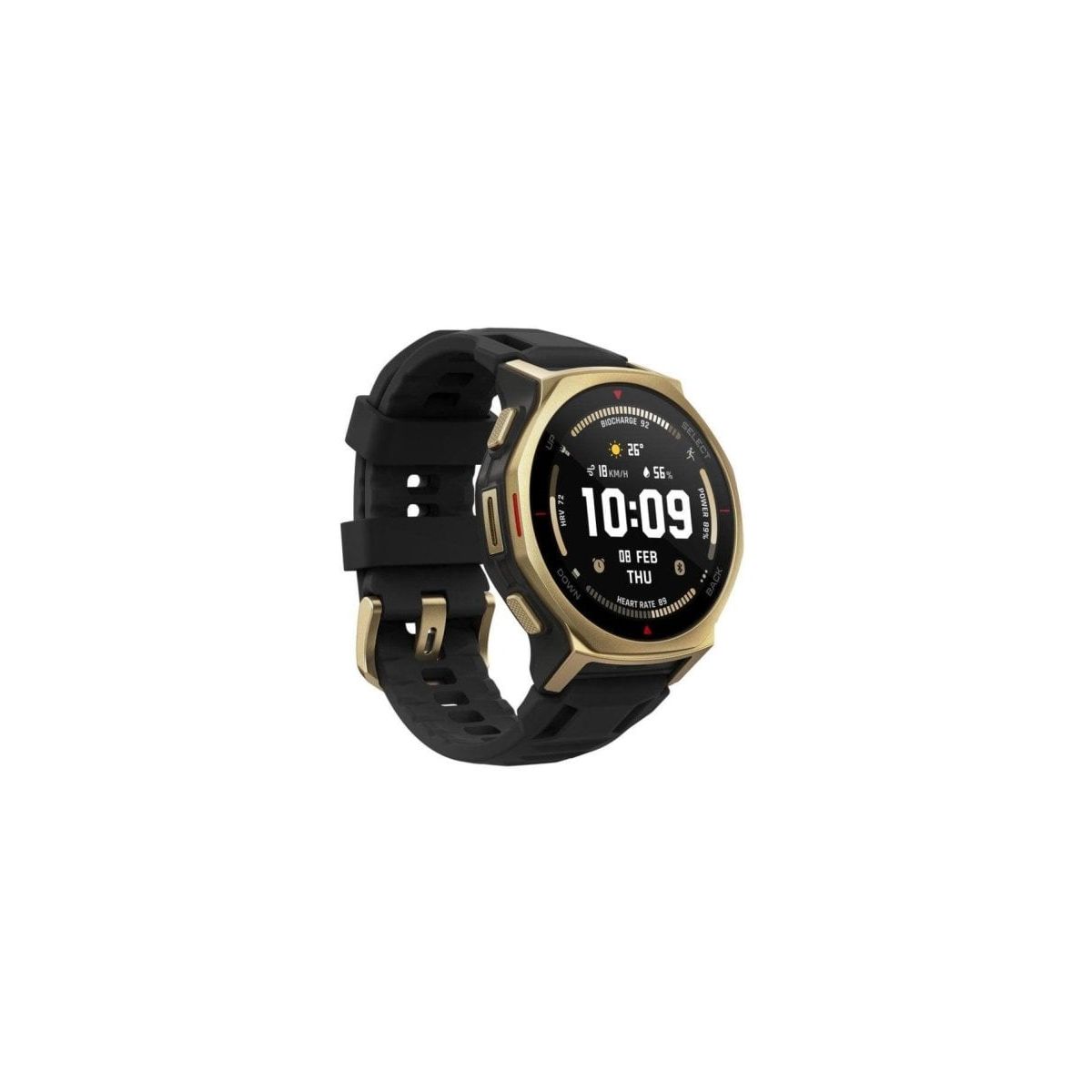 Montre sport T-Rex 3 Pro 44mm Black Gold noir, AMAZFIT