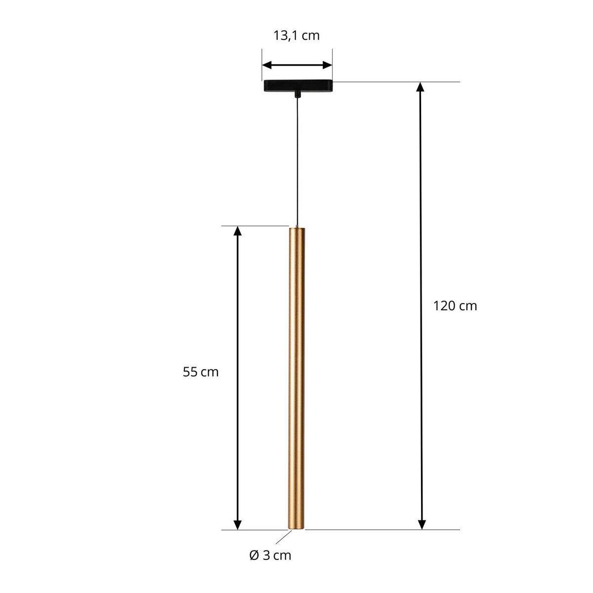 en aluminium moderneLED, Lumaro 48V or, LINDBY