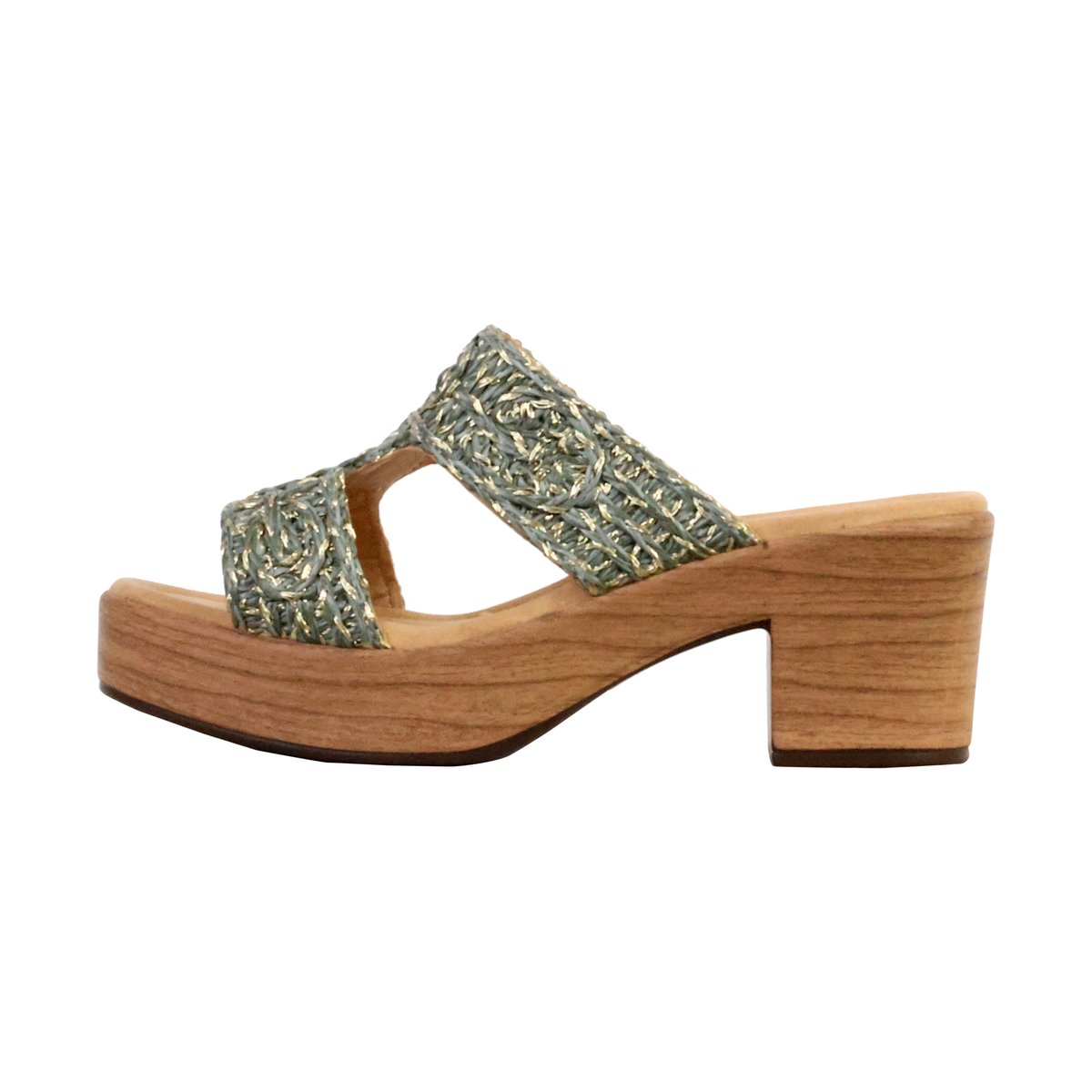 Mules à Enfiler vert d'eau, THE DIVINE FACTORY