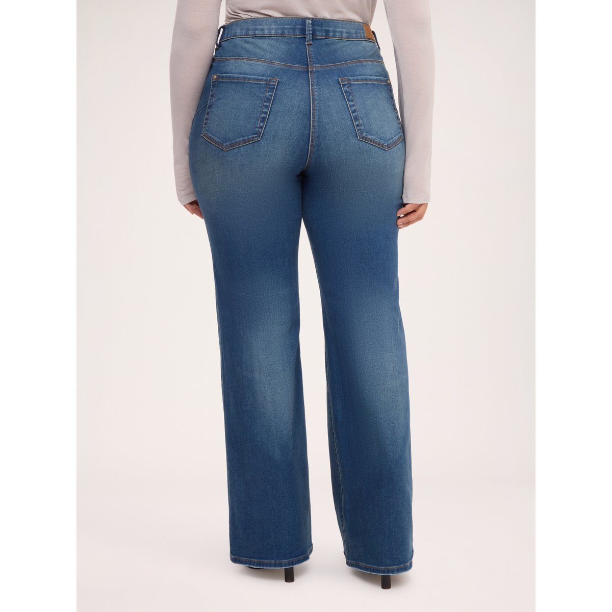 Jean Bootcut délavage washed bleu, FIORELLA RUBINO