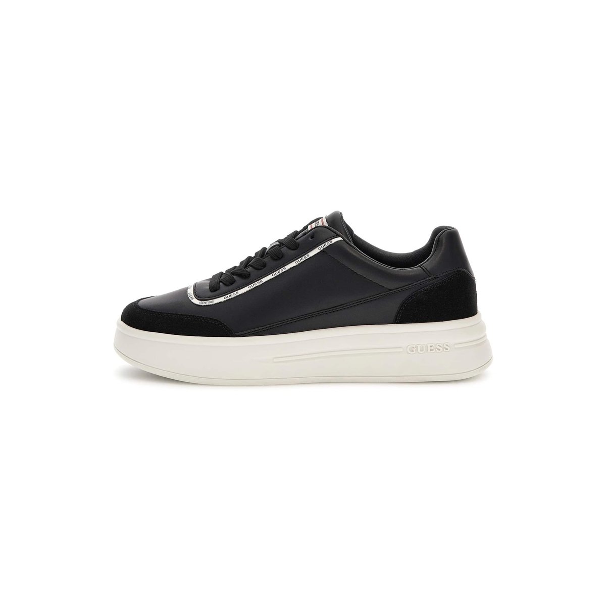 Sneakers Winno Daim Mélangé noir, GUESS