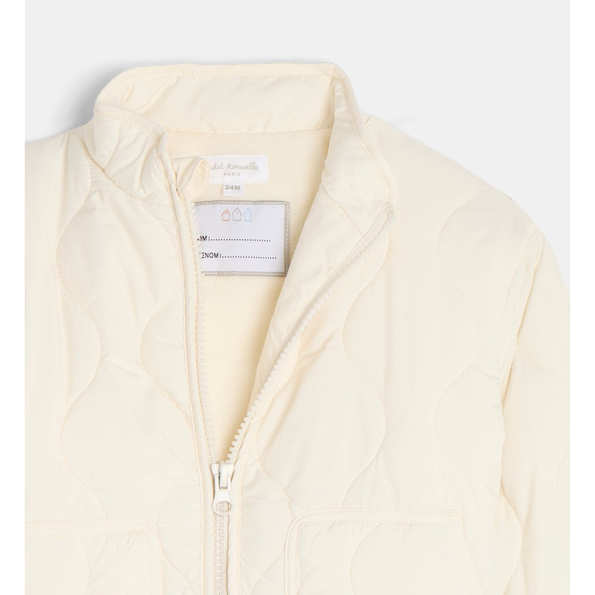 Veste matelassée torette déperlante écru, CADET ROUSSELLE