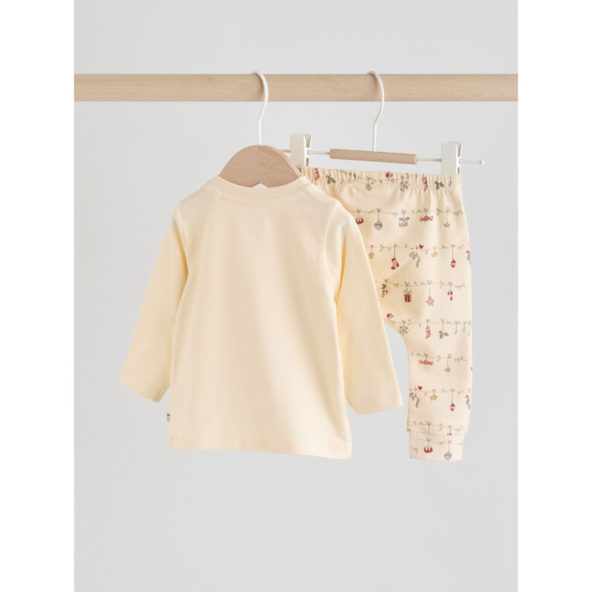 T-shirt de noël et legging bébé crème, NEXT