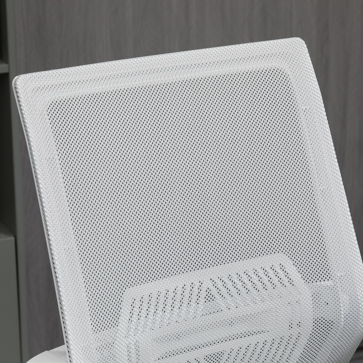 Chaise de bureau pour poste de travail debout gris et blanc, HOMCOM