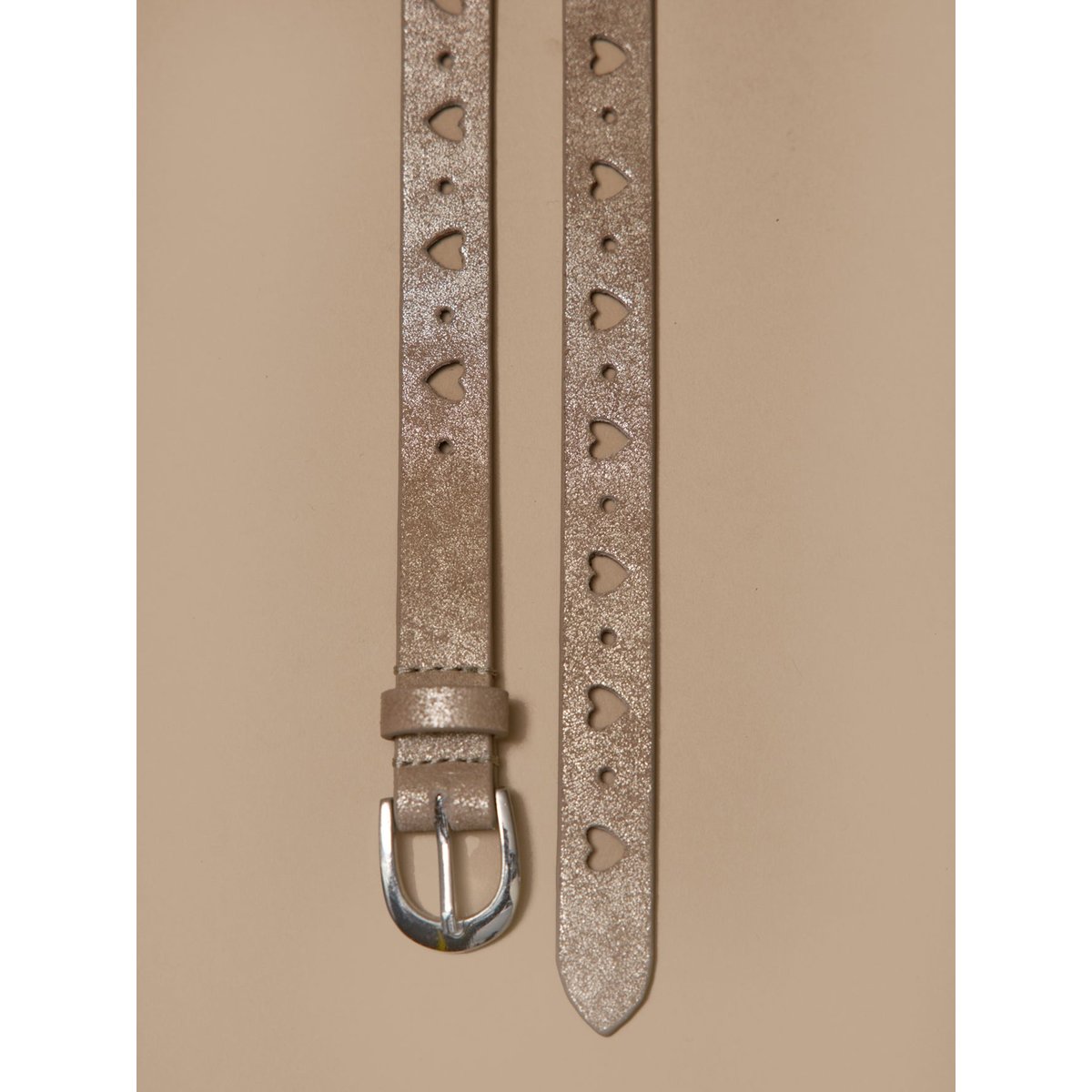 Ceinture en cuir dore, CYRILLUS
