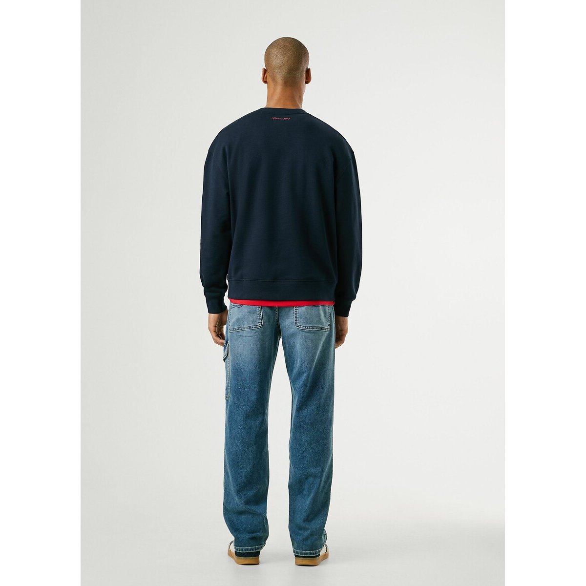 Mason Crew Neck Sweatshirt navy blue, PEPE JEANS