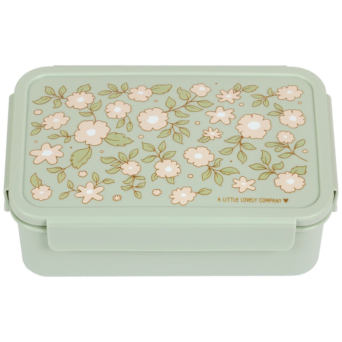 Lunch box vert d'eau, rose, vert, A LITTLE LOVELY COMPANY