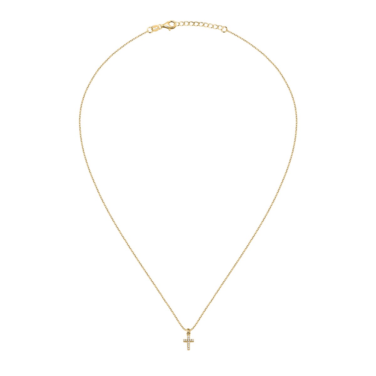 Collier en acier, cristaux, SILVER or jaune, LA PETITE STORY