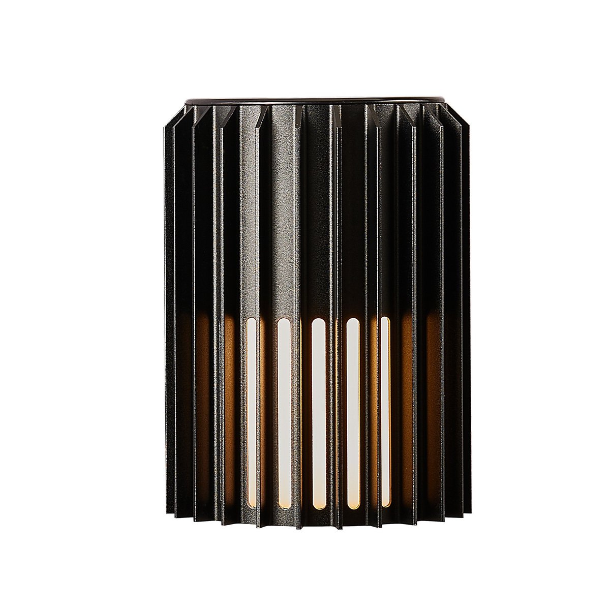 Applique murale extérieure adapté aux zones côtières  en aluminium, ALUDRA simple noir, NORDLUX