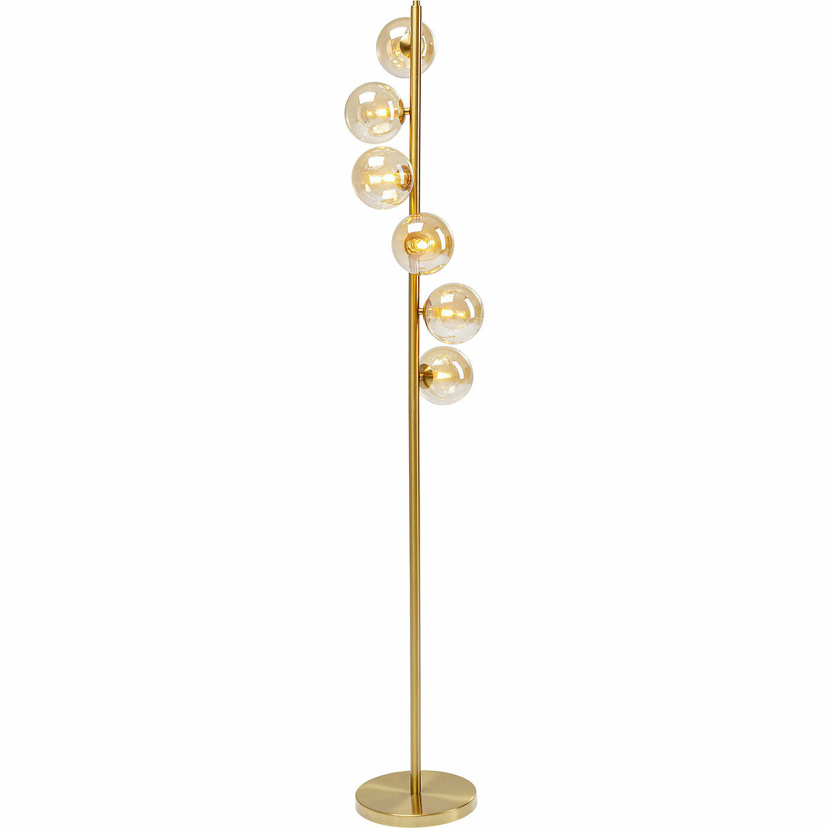 Lampada da terra Scal Balls ottone 160cm color oro, KARE DESIGN