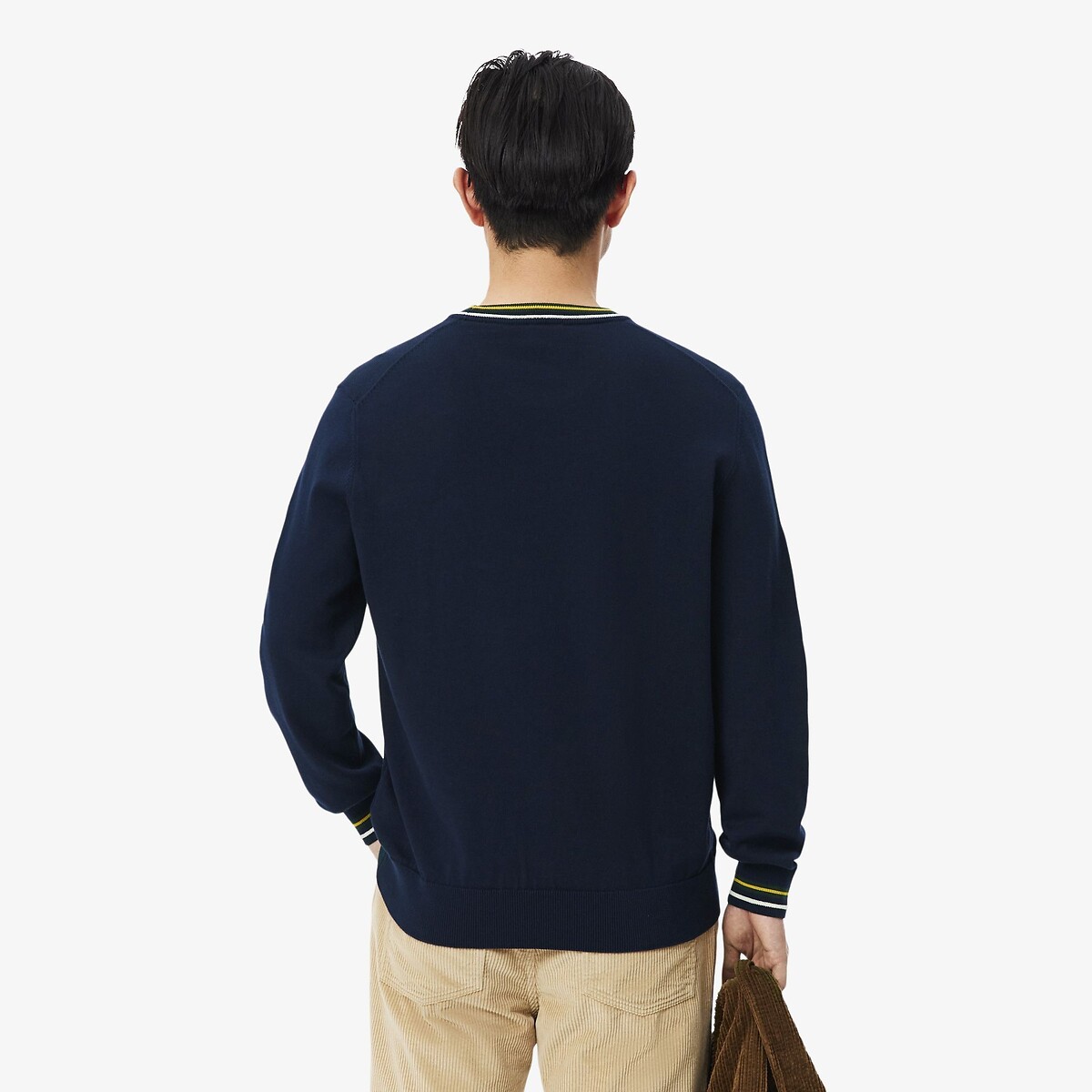 Crew Neck Jumper navy blue, LACOSTE