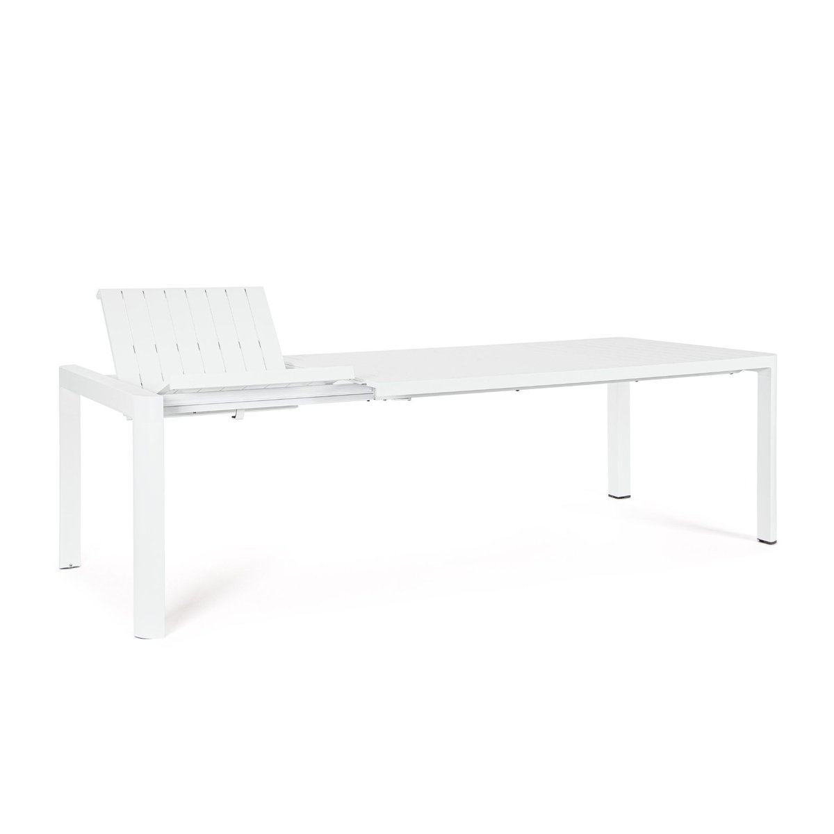 Table de jardin extensible 180/240 et 8 chaises empilables - AVIGNON blanc, HELLIN, DEPUIS 1862