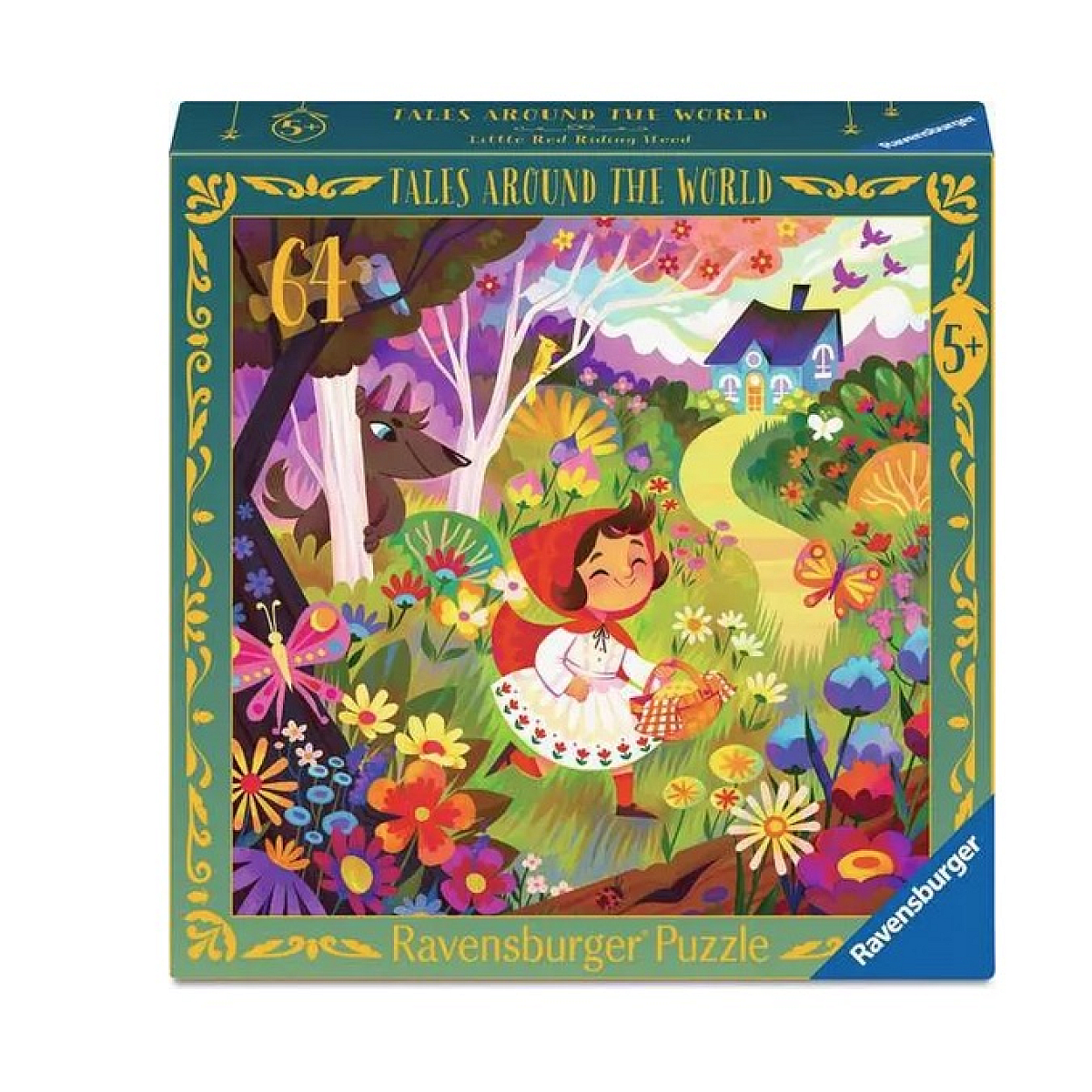 Puzzle 64 pcs Le petit Chaperon rouge couleur unique, RAVENSBURGER