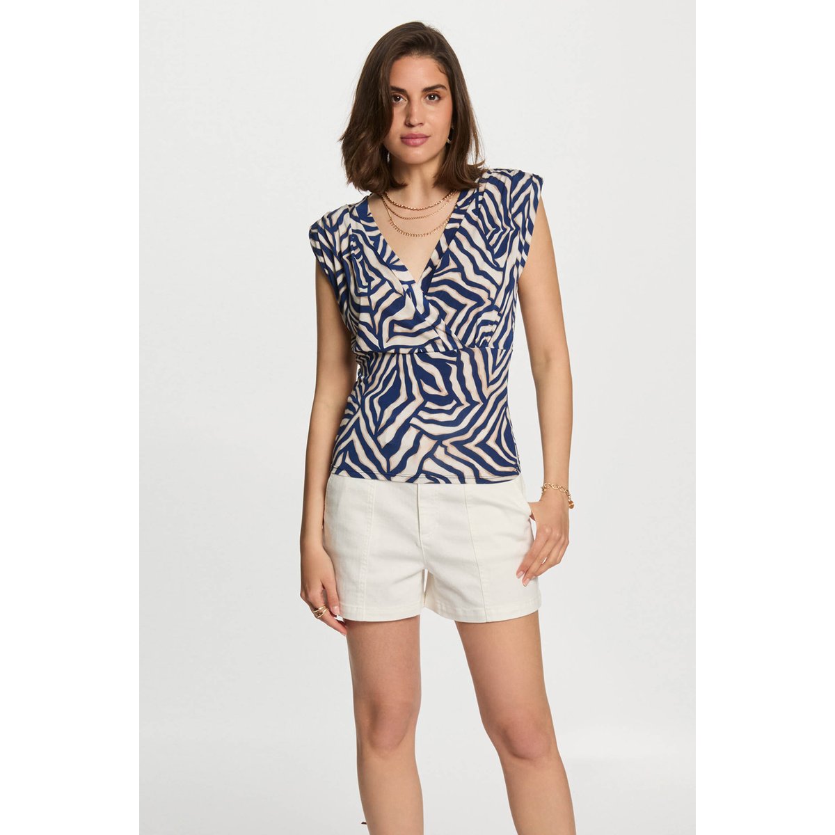 T-shirt manches courtes multicolore, MORGAN