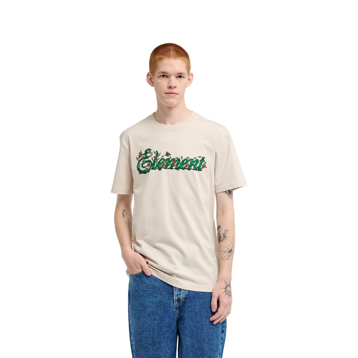 T-Shirt manches courtes BRAMBLES beige oat milk, ELEMENT