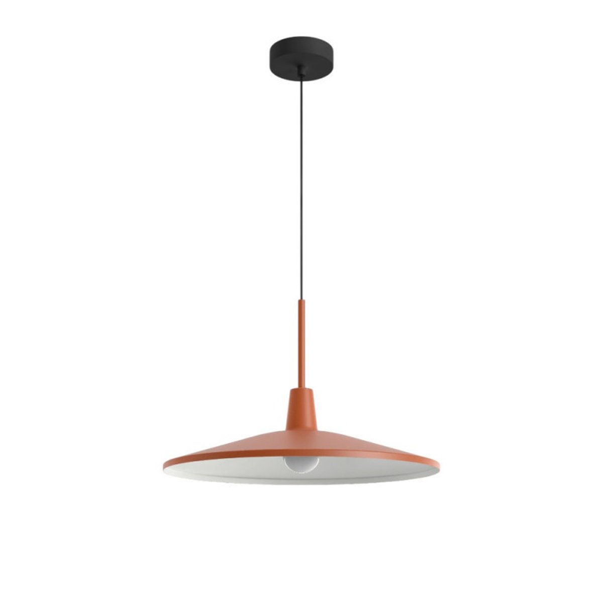 Suspension cuisine métal terracotta D43 cm DENVER orange, MILLUMINE