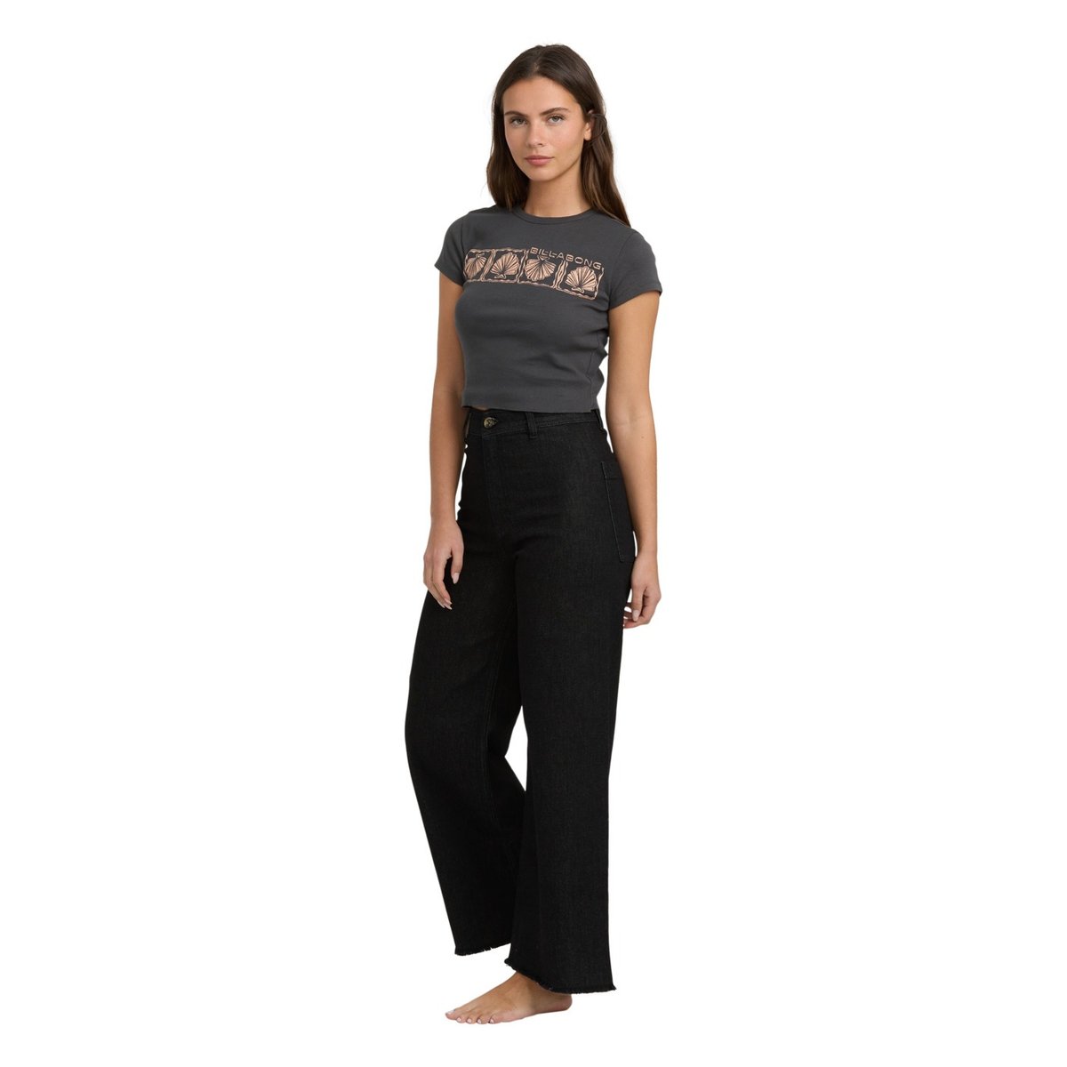 Pantalon ample FREE FALL noir black rinse, BILLABONG