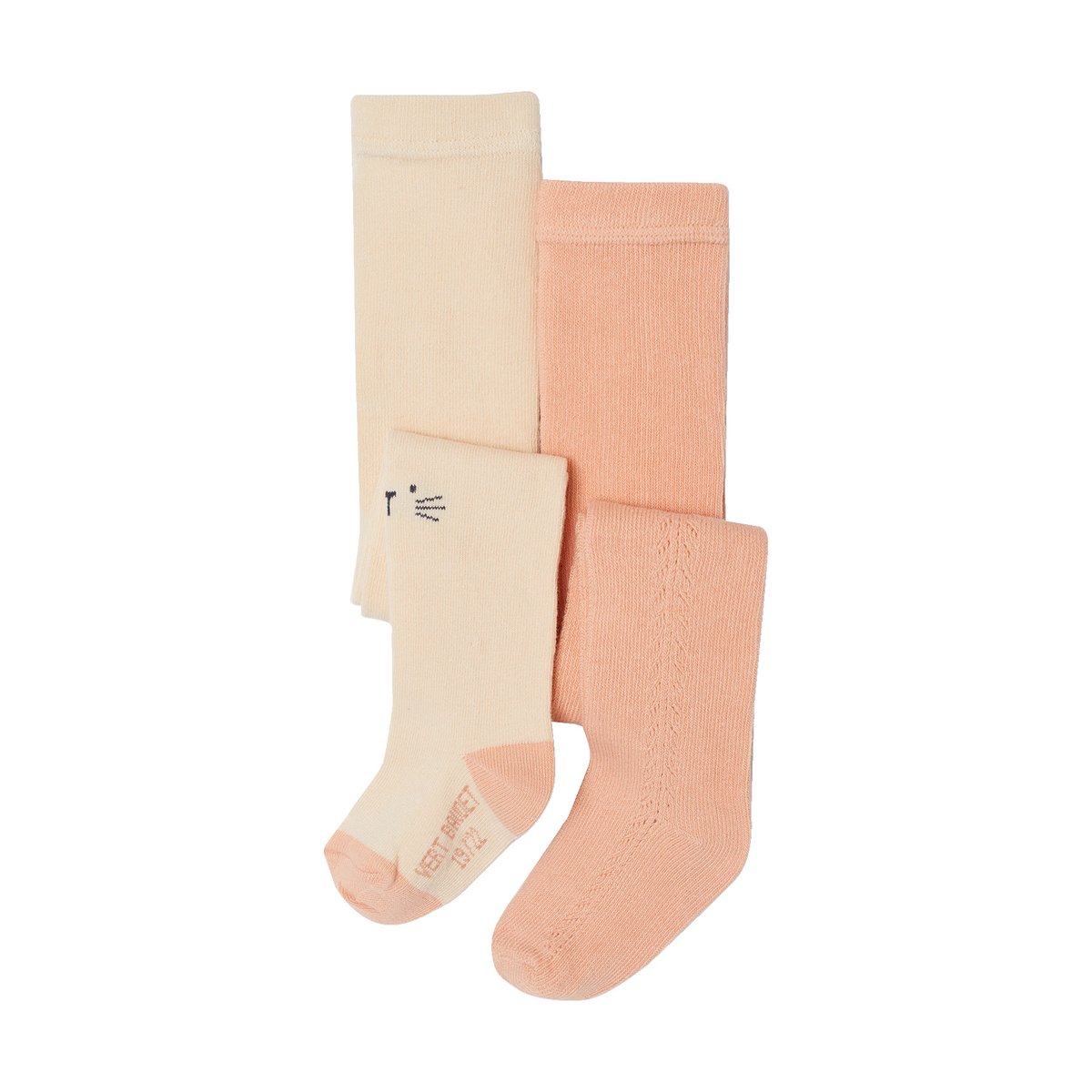 Lot de 2 collants écru, VERTBAUDET
