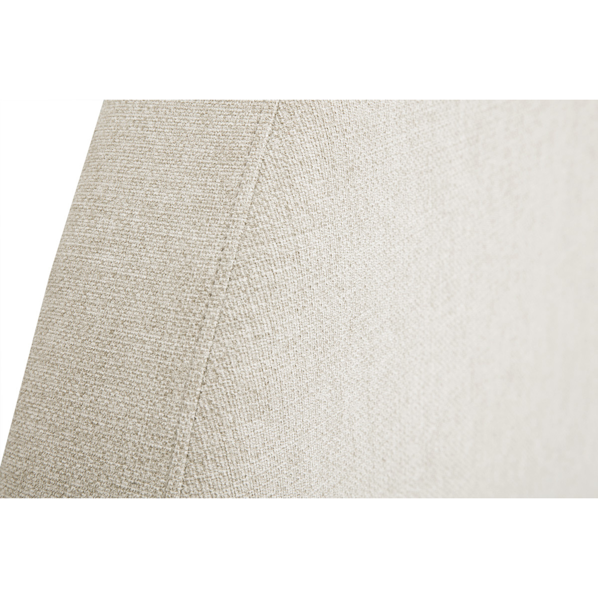 Tête de lit ronde en tissu beige L160 cm NAOMY beige, MILIBOO