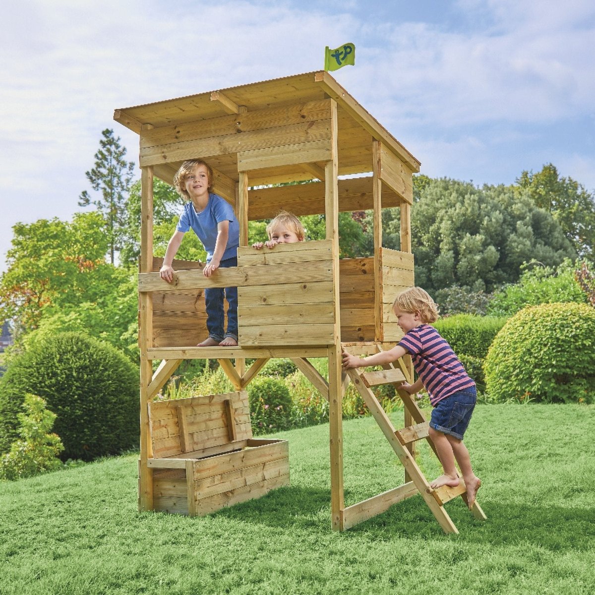 Cabane sur pilotis CIMES marron, TP TOYS