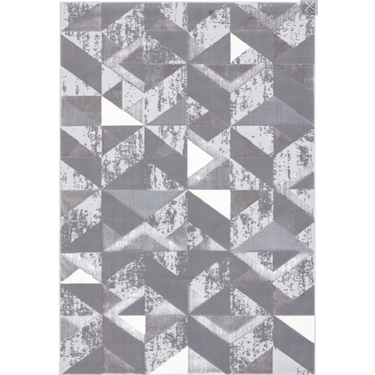 Tapis salon et chambre moderne design FLAG argent, NOVATREND