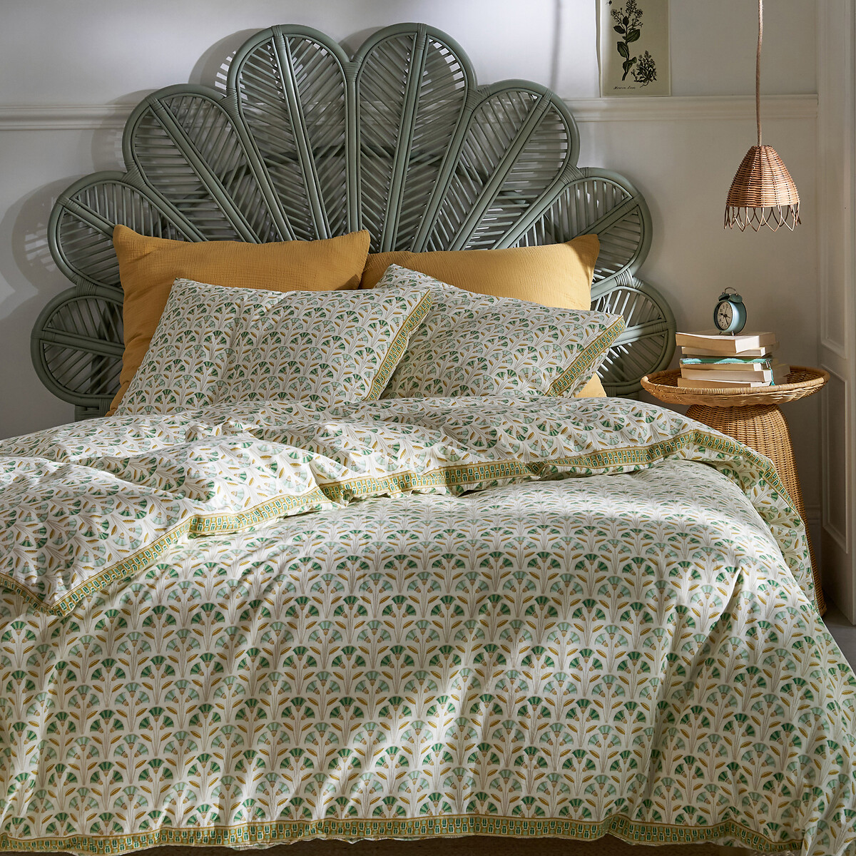Housse de couette en coton lavé, Osis imprimé, LA REDOUTE INTERIEURS