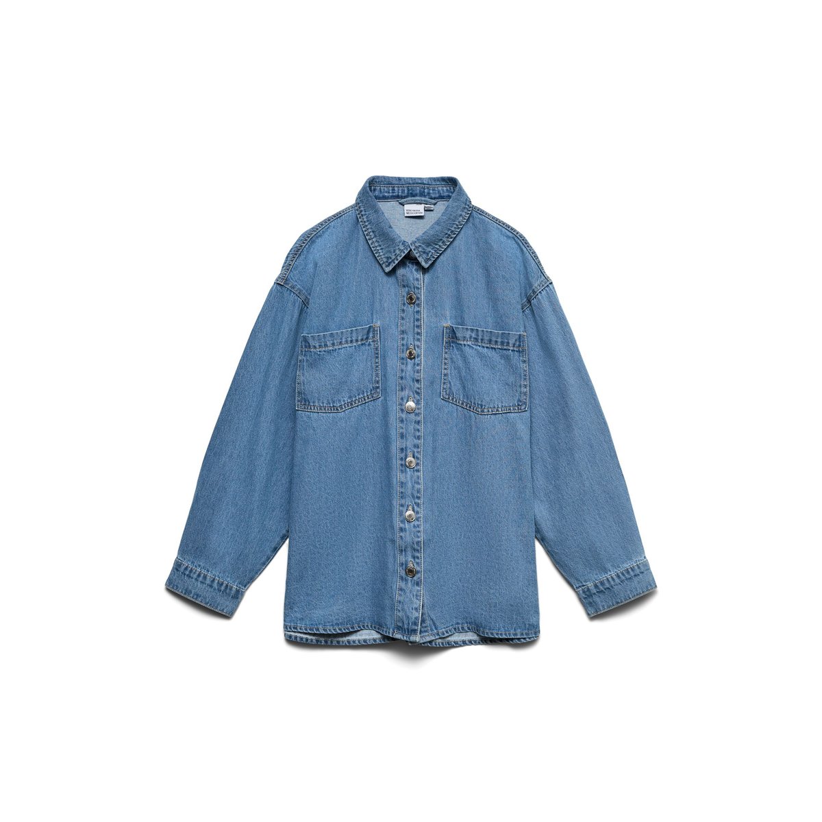 Chemise En Denim medium blue denim, VERO MODA