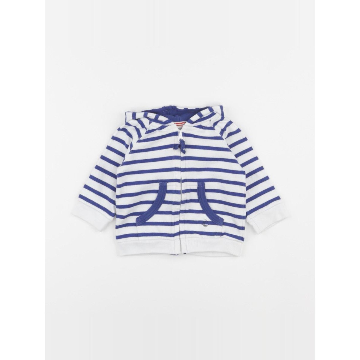 Sweat - Etat satisfaisant blanc, bleu, PETIT BATEAU