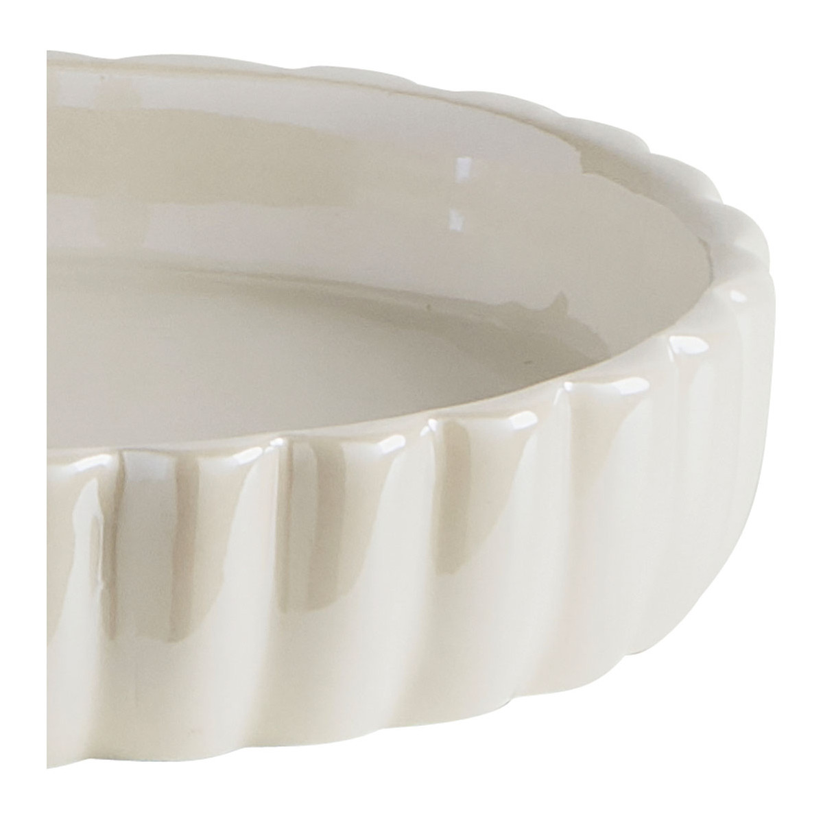 Porte-savon en céramique blanc, MATHILDE M