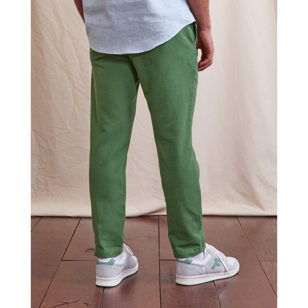 Pantalon élastique DREUILLE vert sapin, FAGUO
