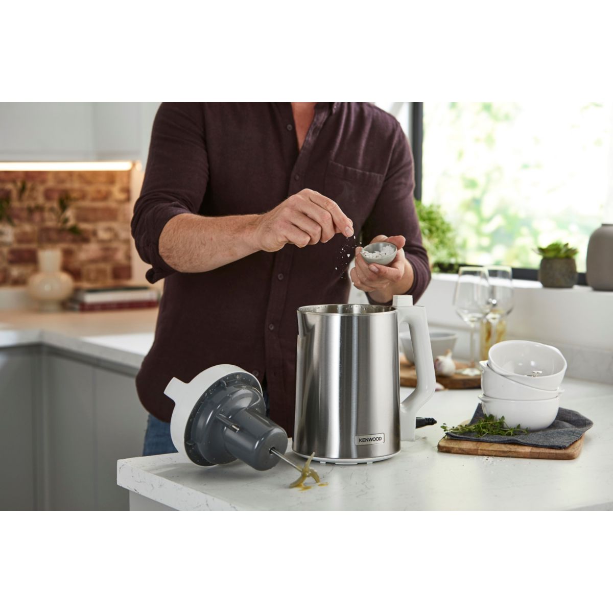Blender chauffant SOUPEASY CBL01.009S chromã©, KENWOOD
