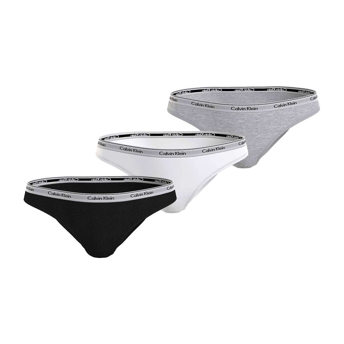 Lot de 3 slip Modern Logo noir/blanc/gris, CALVIN KLEIN UNDERWEAR