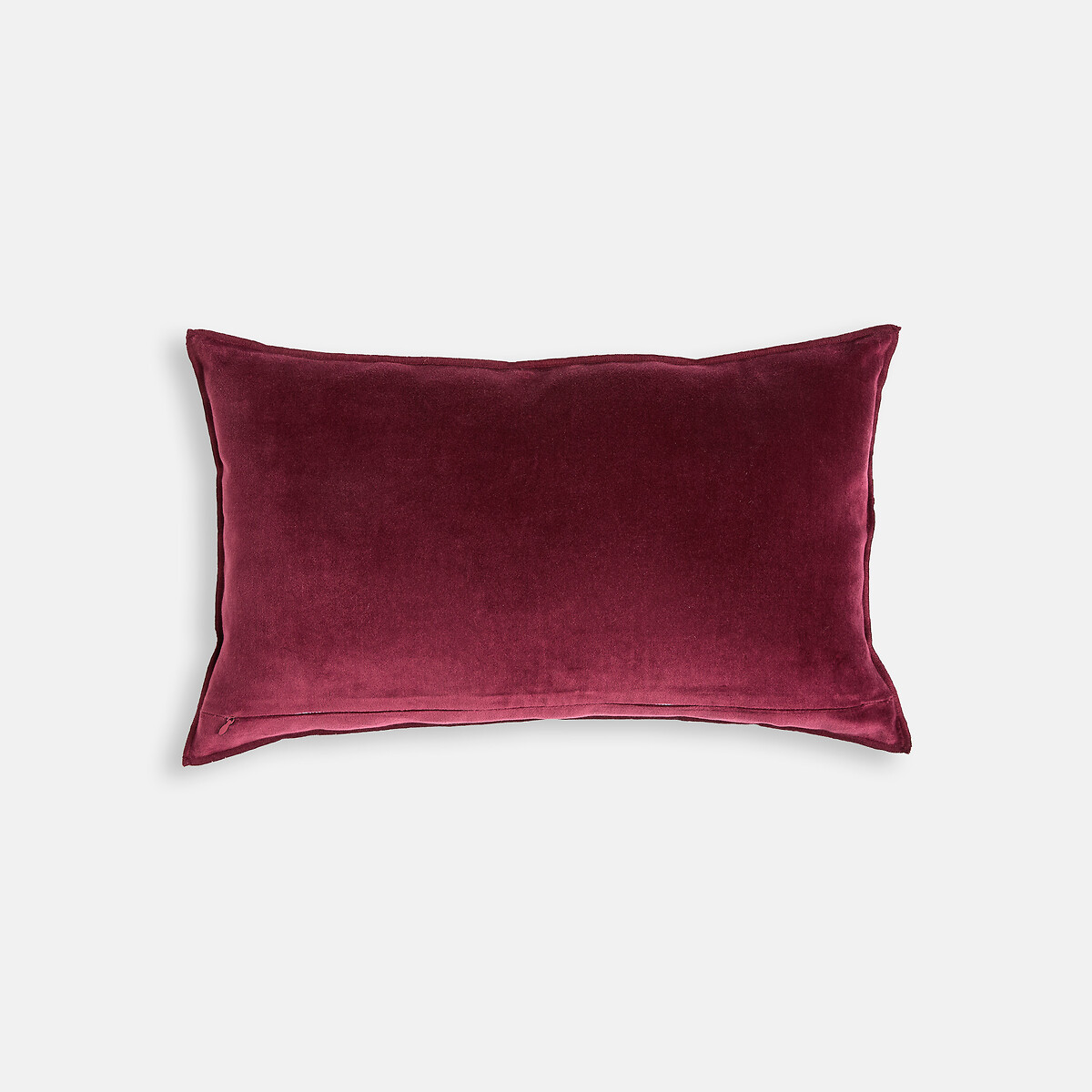 Housse de coussin rectangulaire, en velours ciselé, MILO prune, LA REDOUTE INTERIEURS