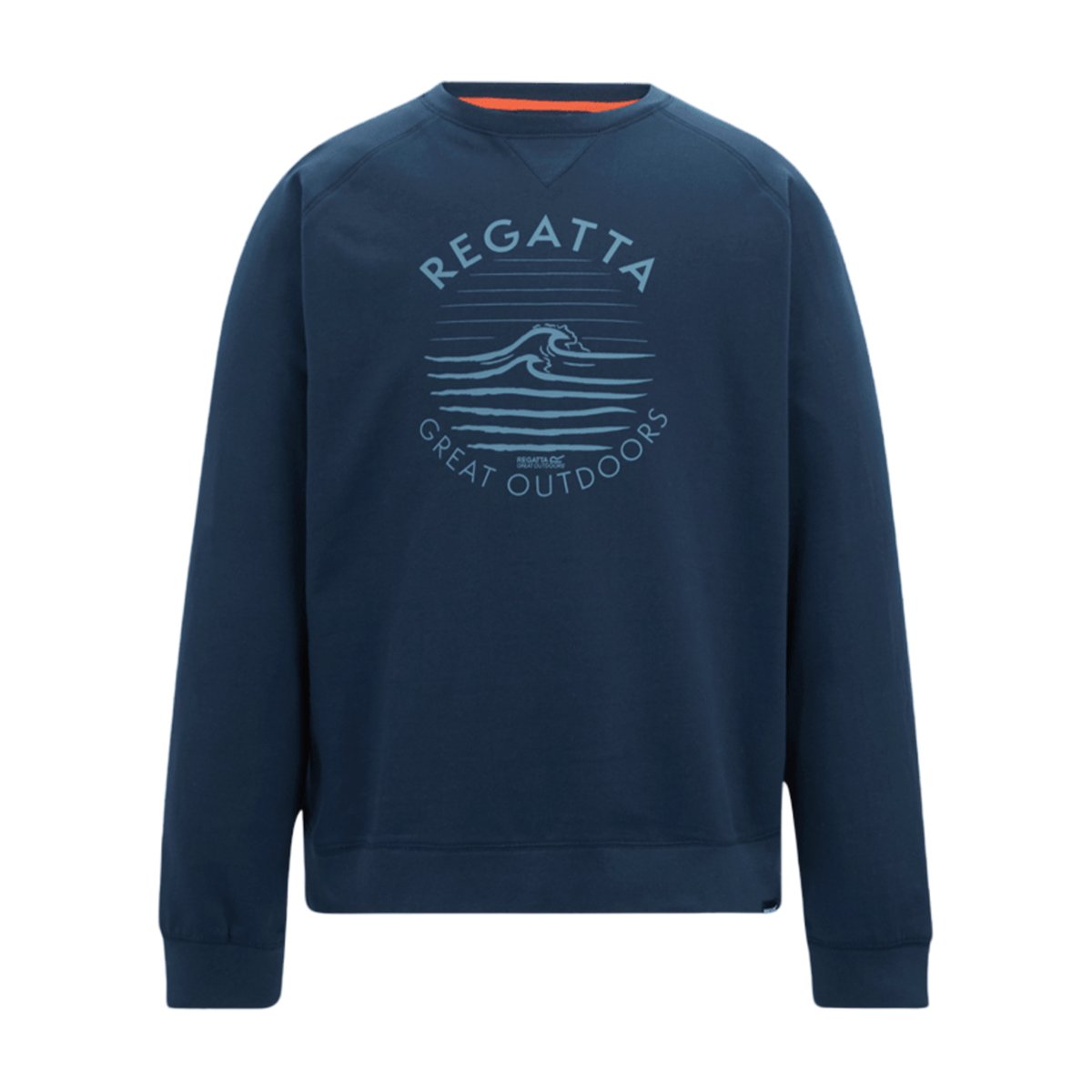Sweat motif/style ondulé NITHSDALE bleu marine, REGATTA