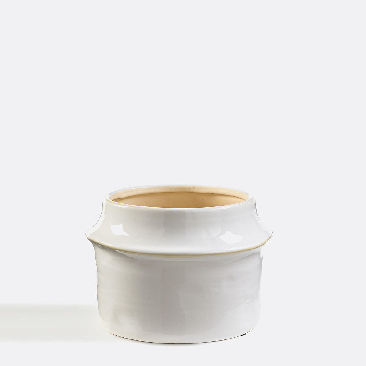 Cache-pot en céramique Ø17 cm, Filipio blanc, LA REDOUTE INTERIEURS