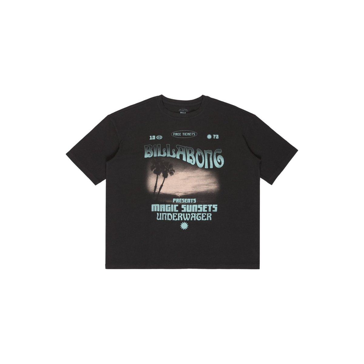 T-shirt oversize TAKE A TOUR noir off black, BILLABONG