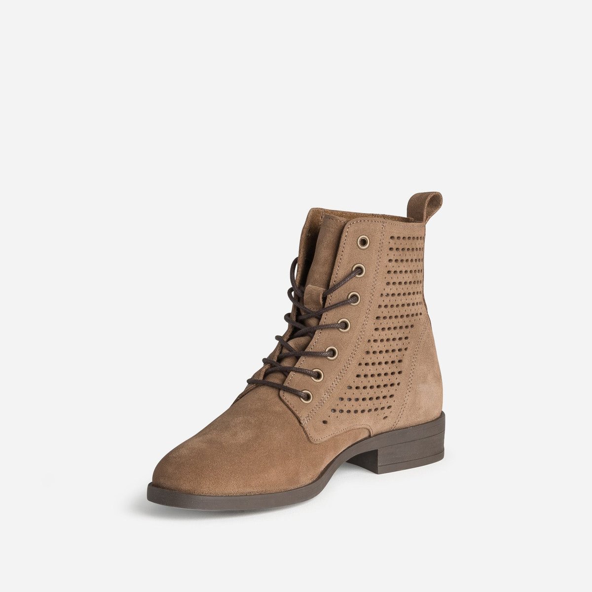 Boots en cuir ANASIE taupe, ERAM